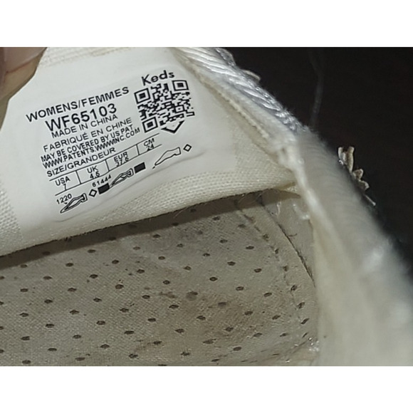 Keds x Kate Spade Women's Sneakers 7M Triple Decker Metallic Glitter Flower - Picture 16 of 16